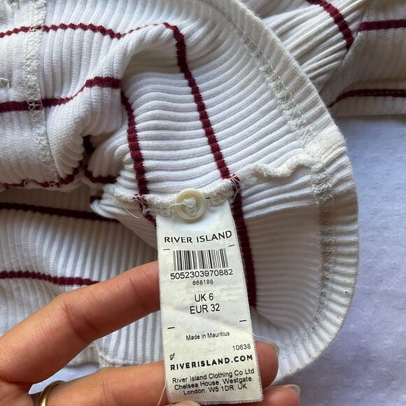 River Island Women Summer Tank Top, white, size 6 - Picture 5 of 6